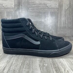 Vans Sk8-Hi Mens Size 12 Black Suede High Top Skateboarding Sneakers NEW